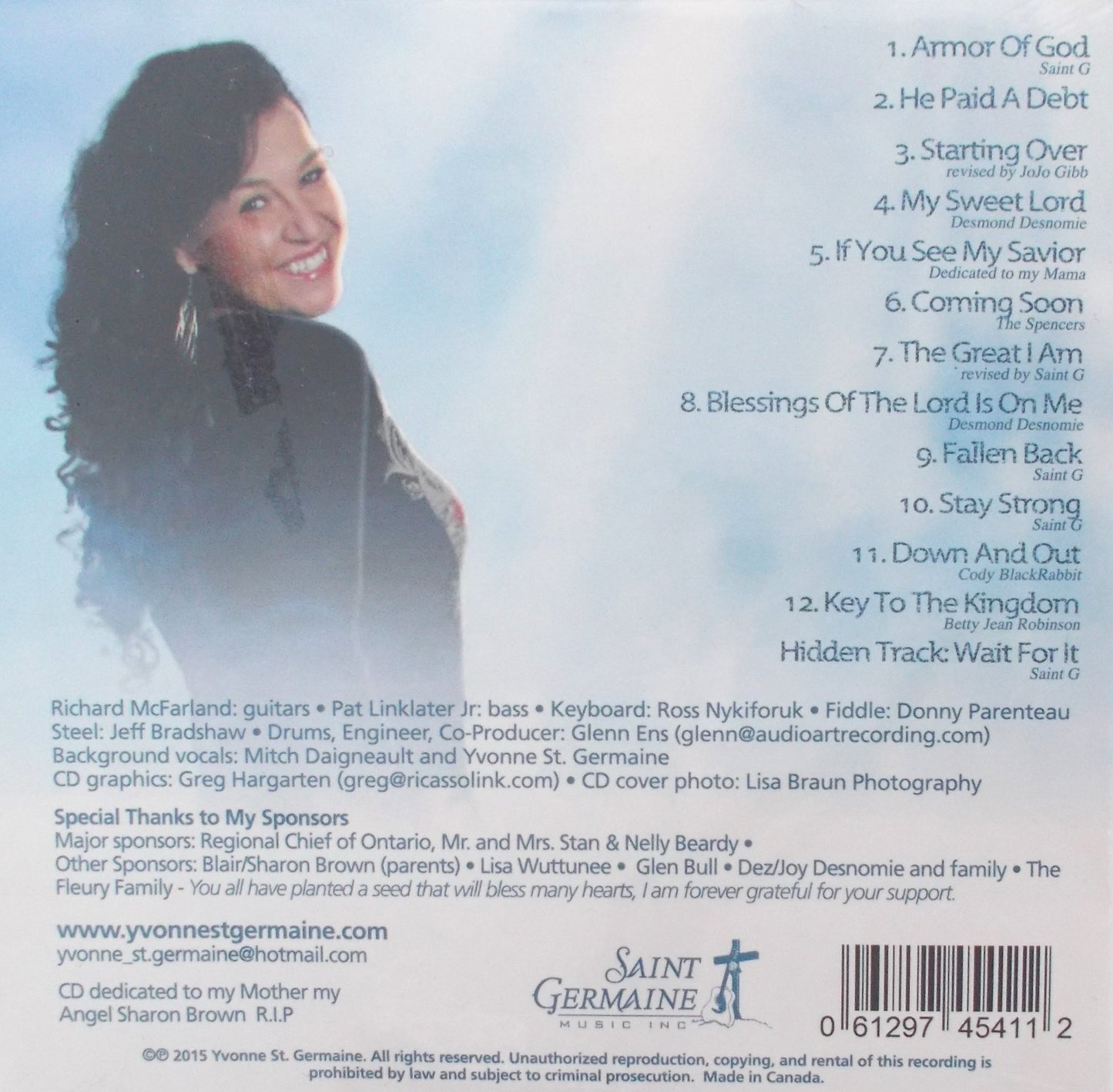 Yvonne St. Germaine - If You See My Savior - Music CD