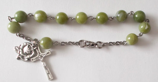 Rosary Bracelet - Green - Gift Boxed