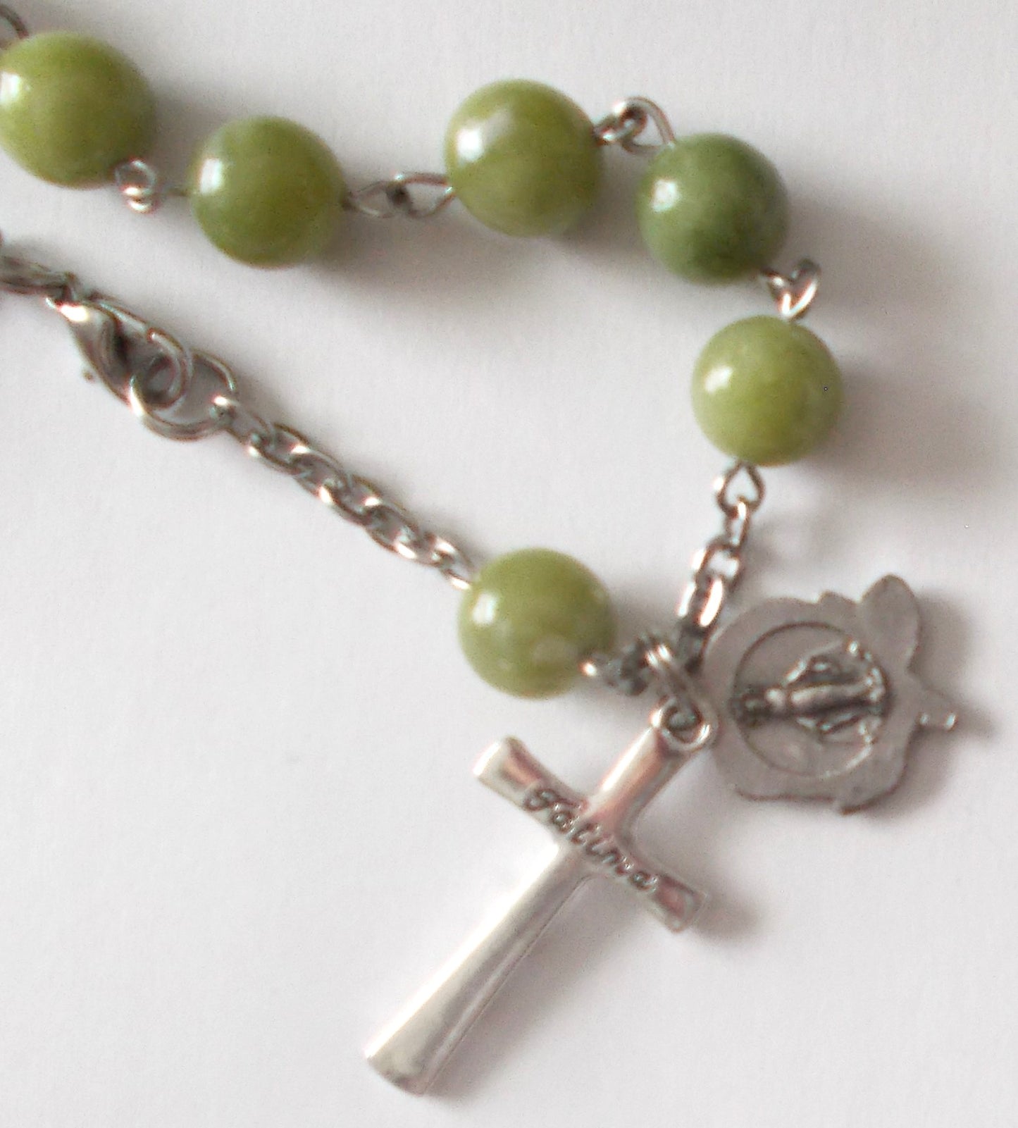 Rosary Bracelet - Green - Gift Boxed