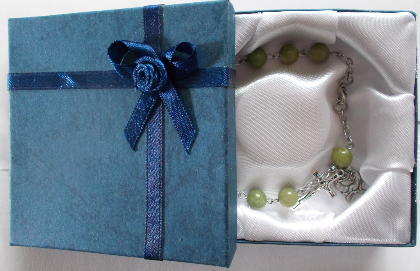 Rosary Bracelet - Green - Gift Boxed
