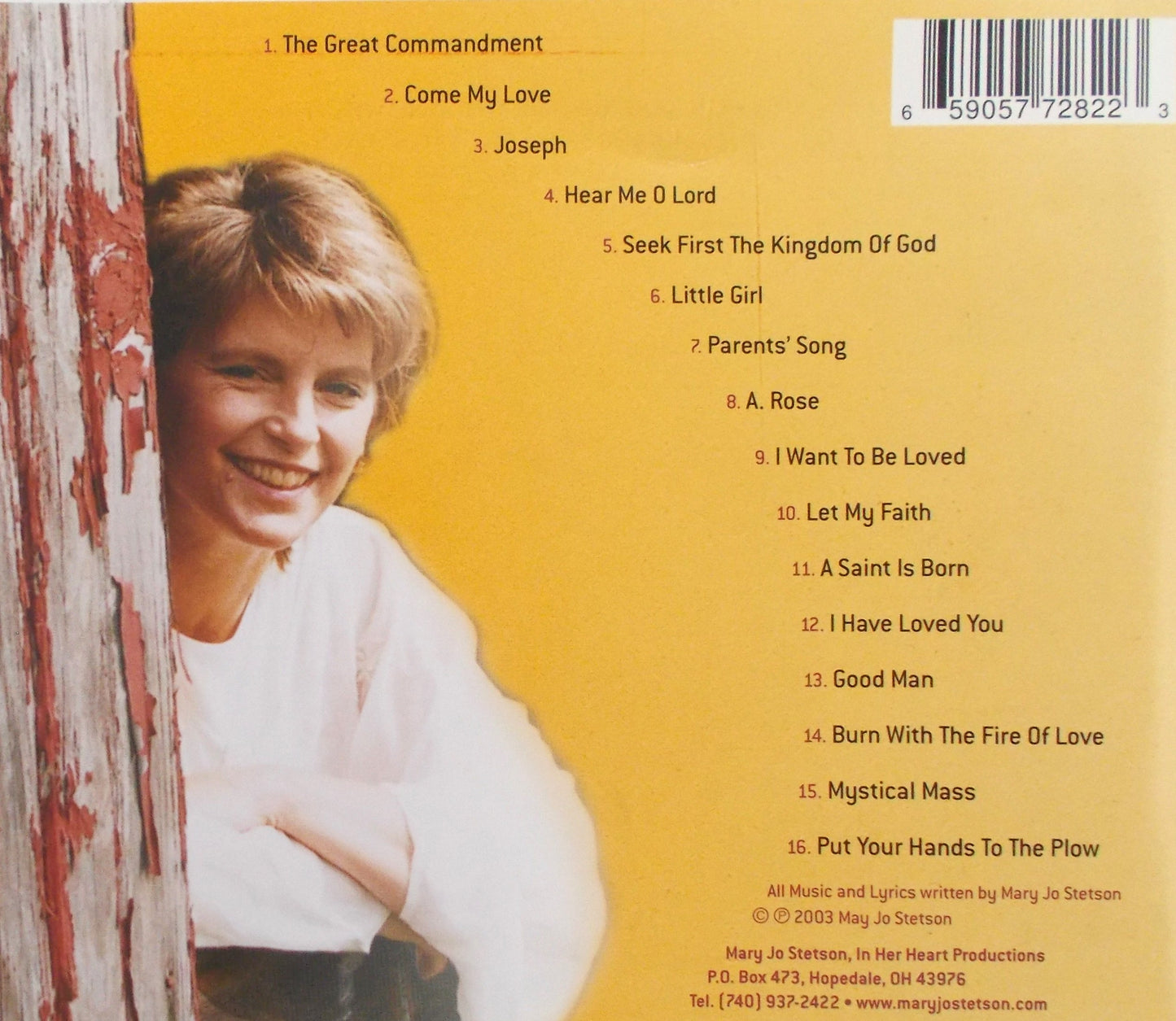Mary Jo Stetson - To Life - Music CD