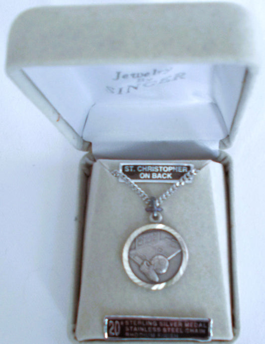 St. Christopher / Soccer - Sterling Silver Medal