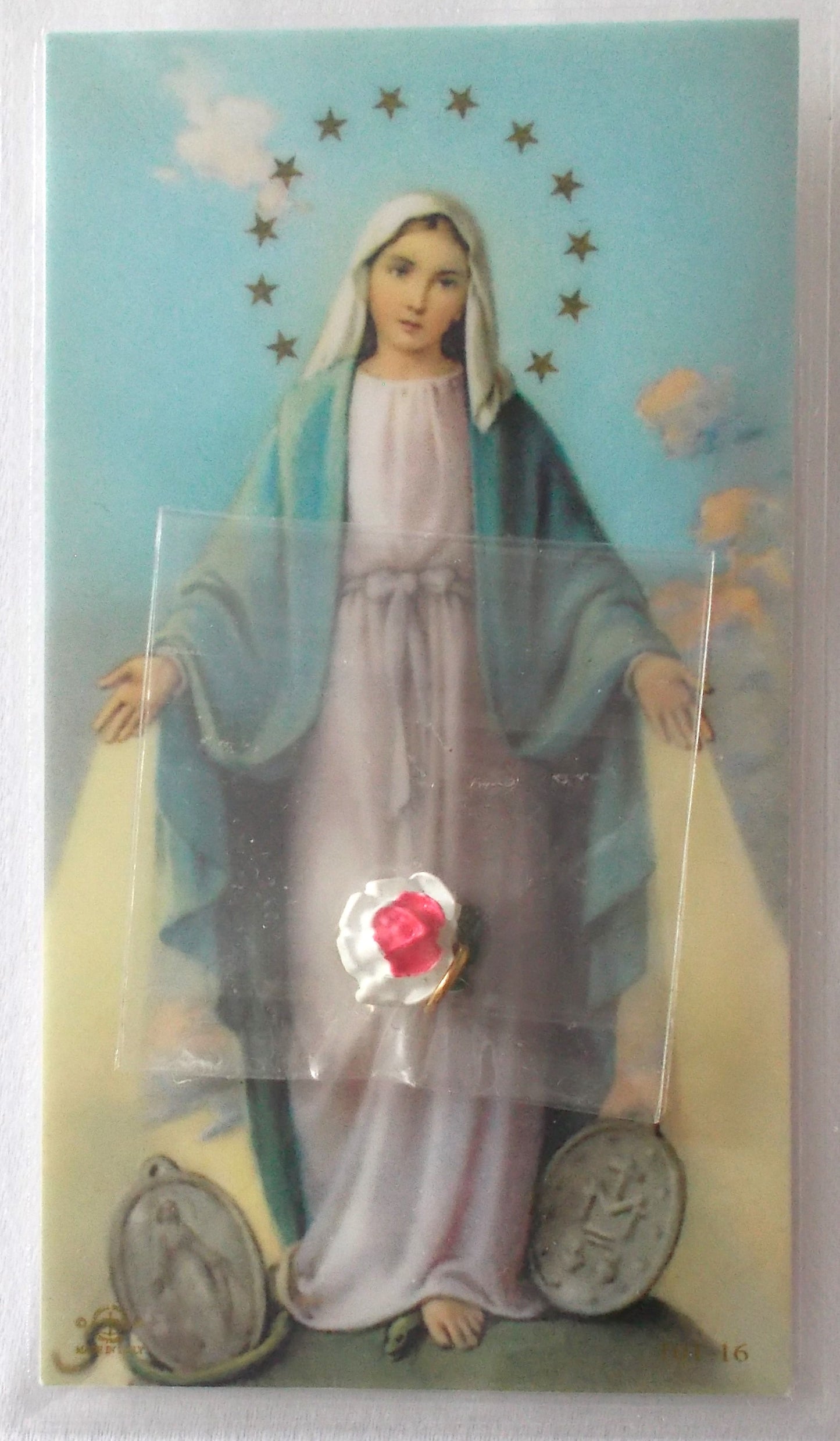 Miraculous Medal with Laminated Prayercard