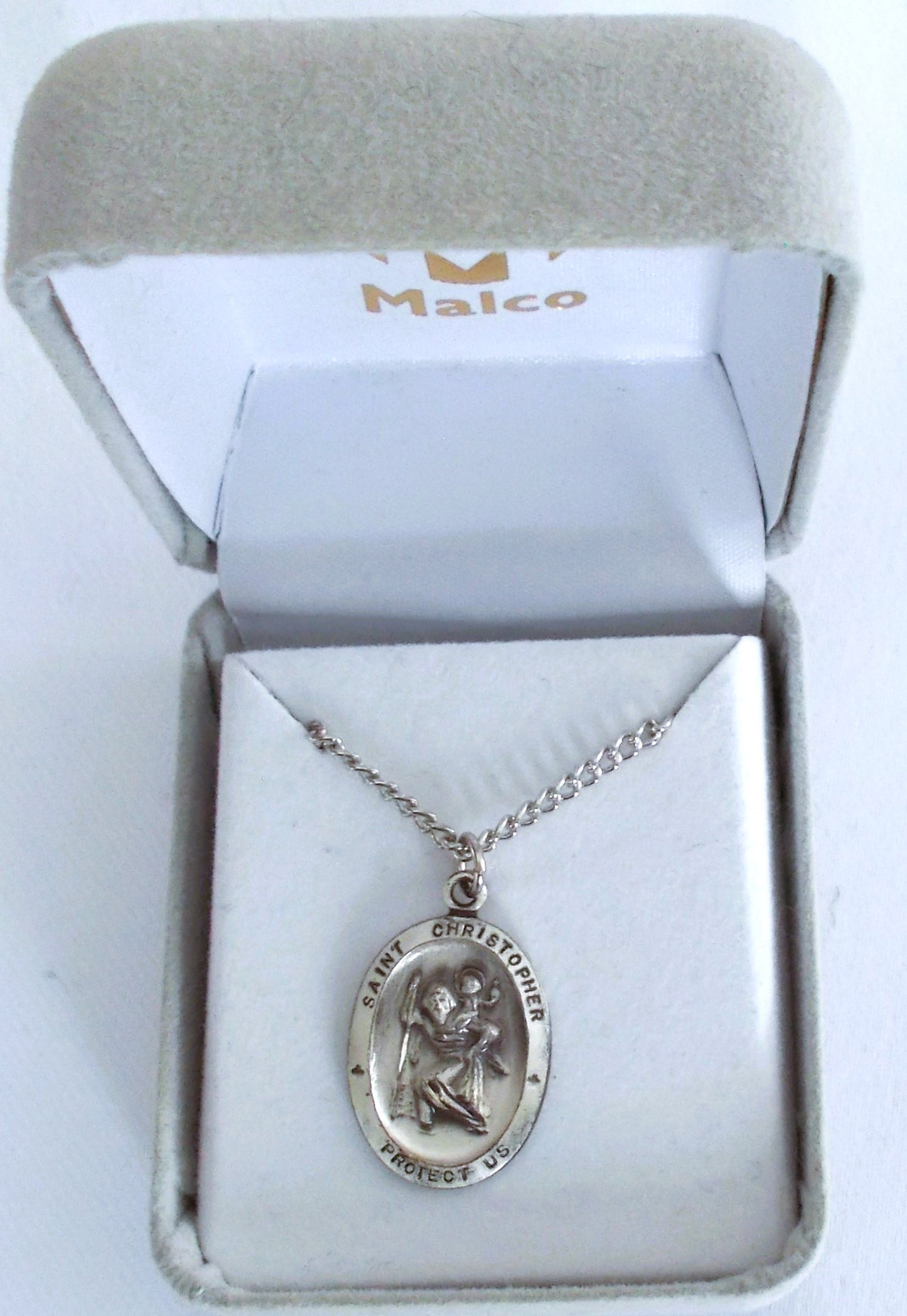 Sterling Silver St. Christopher Medal with Chain