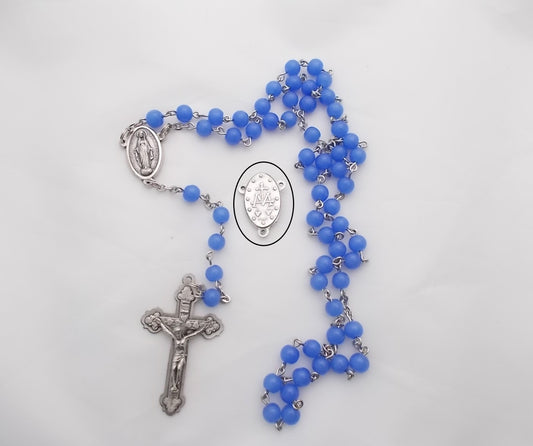 Rosary - Chain with Miraculous Medal Center