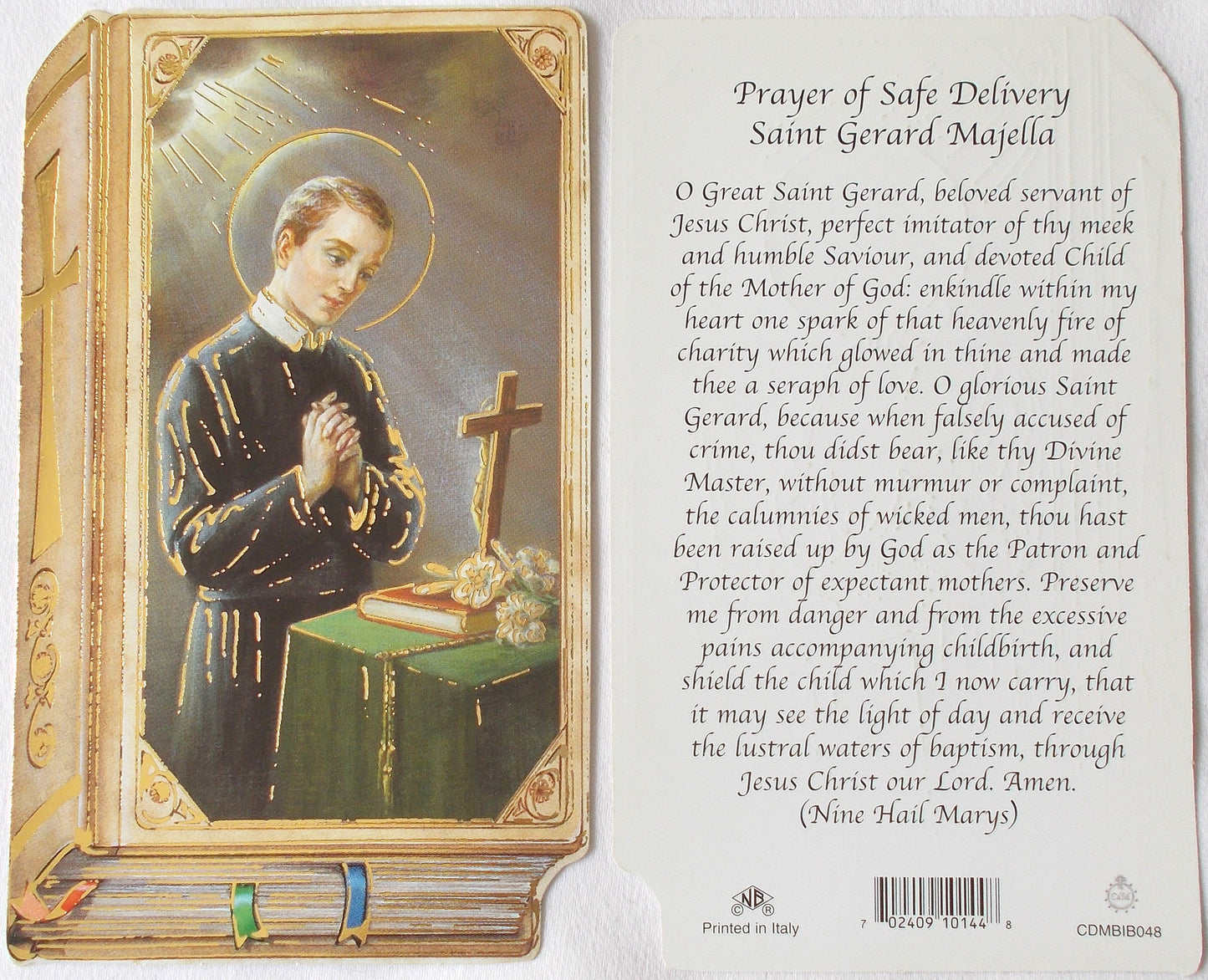 Cardstock - St. Gerard Majella - Safe Delivery