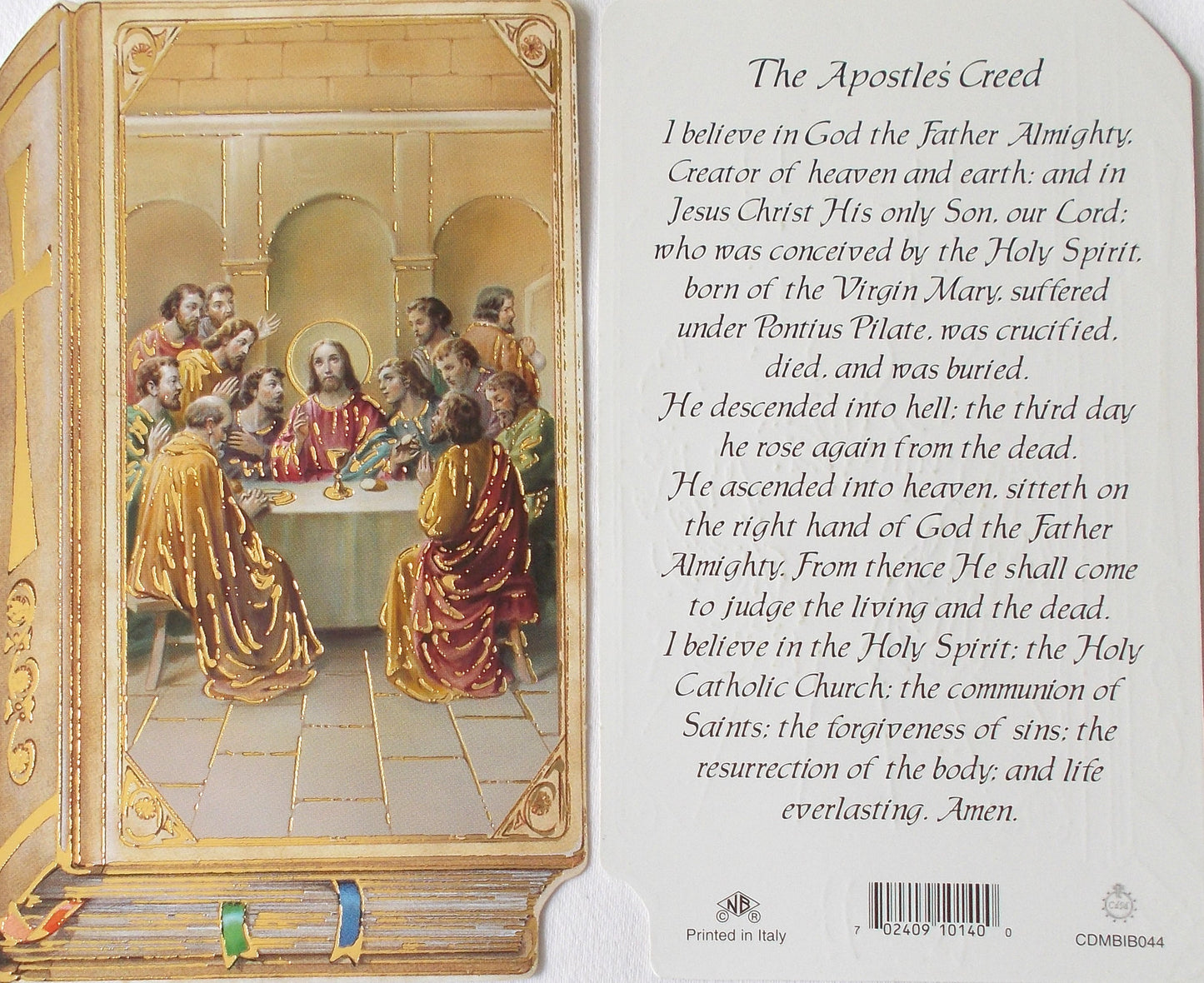 Cardstock - Last Supper - The Apostle's Creed Prayercard