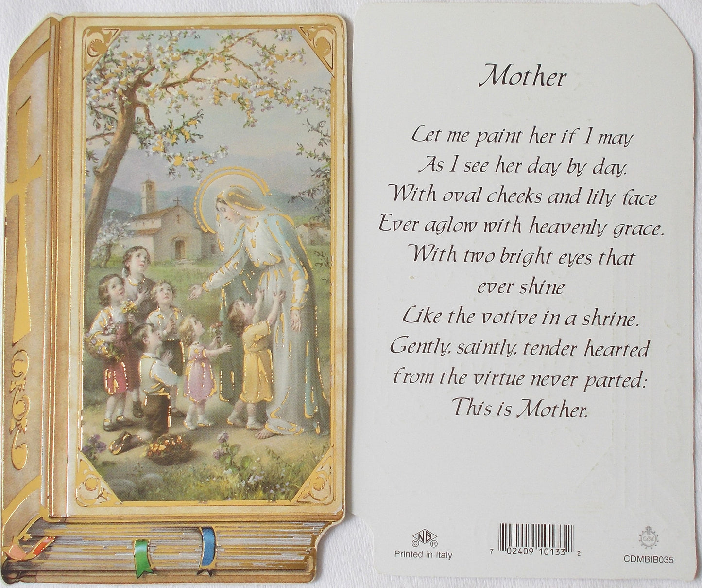 Cardstock - Mary with Children - Mother Prayercard
