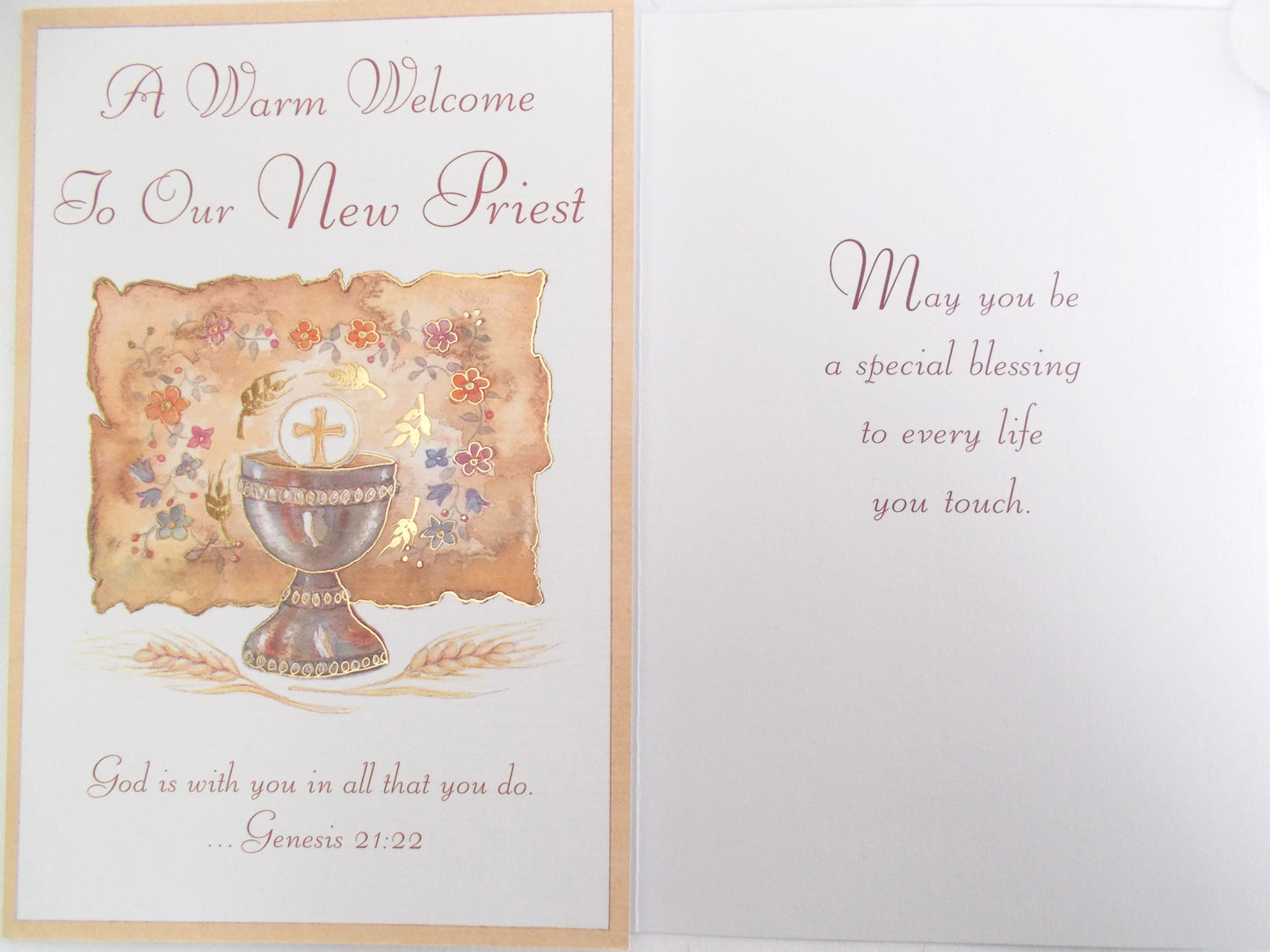 Welcome New Priest Greeting Card