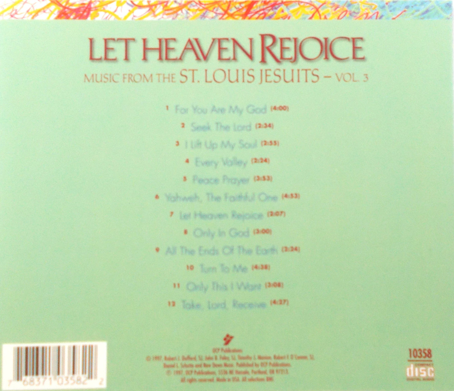 St. Louis Jesuits - Volume 3 - Let Heaven Rejoice - Music CD