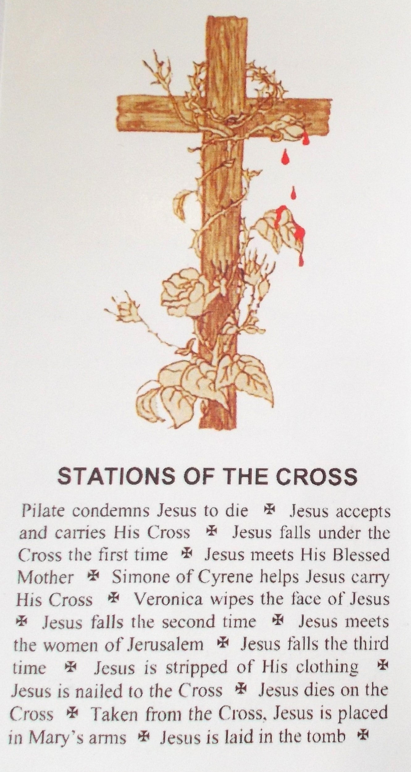 Stations of the Cross - Paper Prayercard