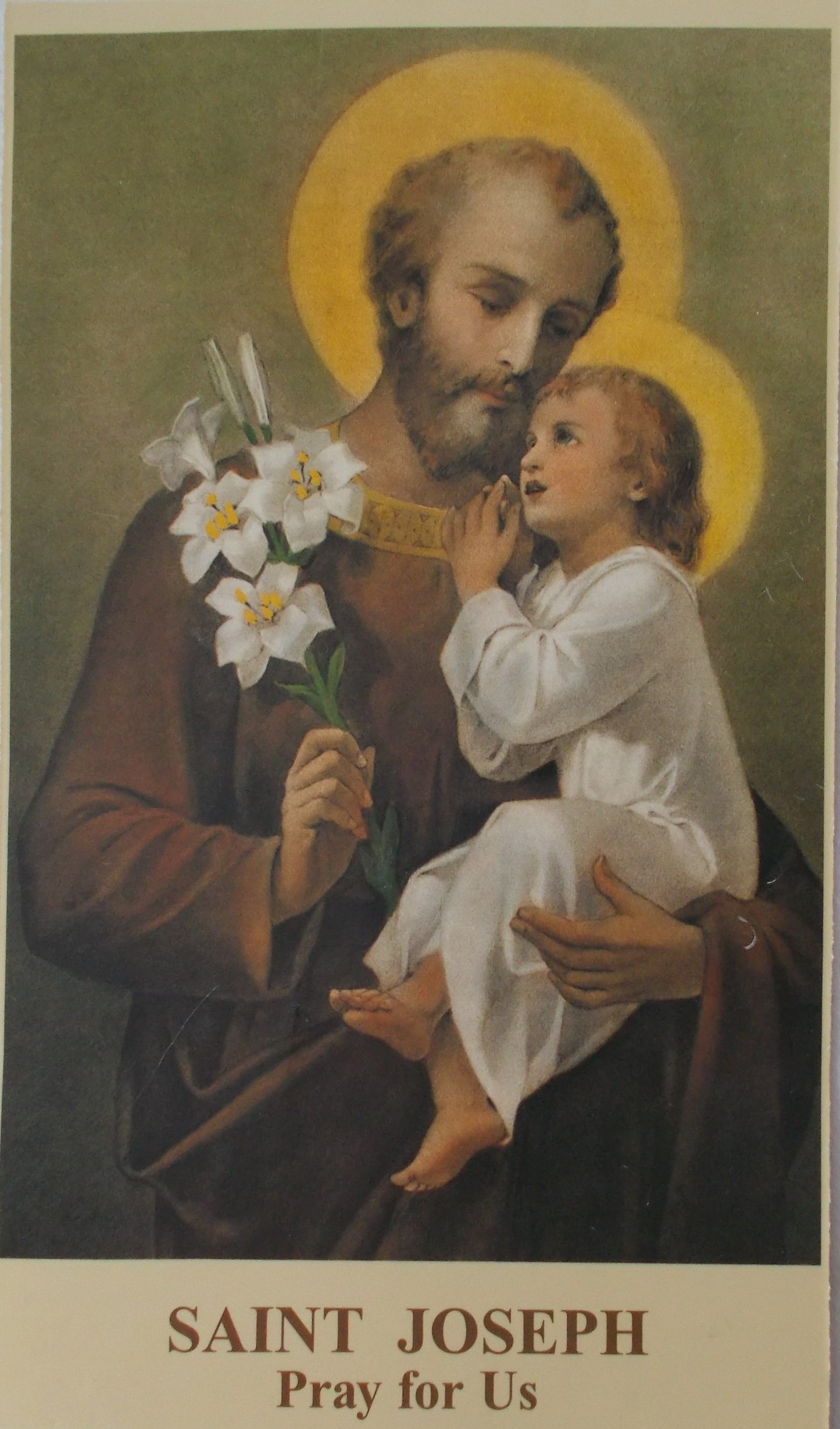 Memorare of St. Joseph Large Prayercard