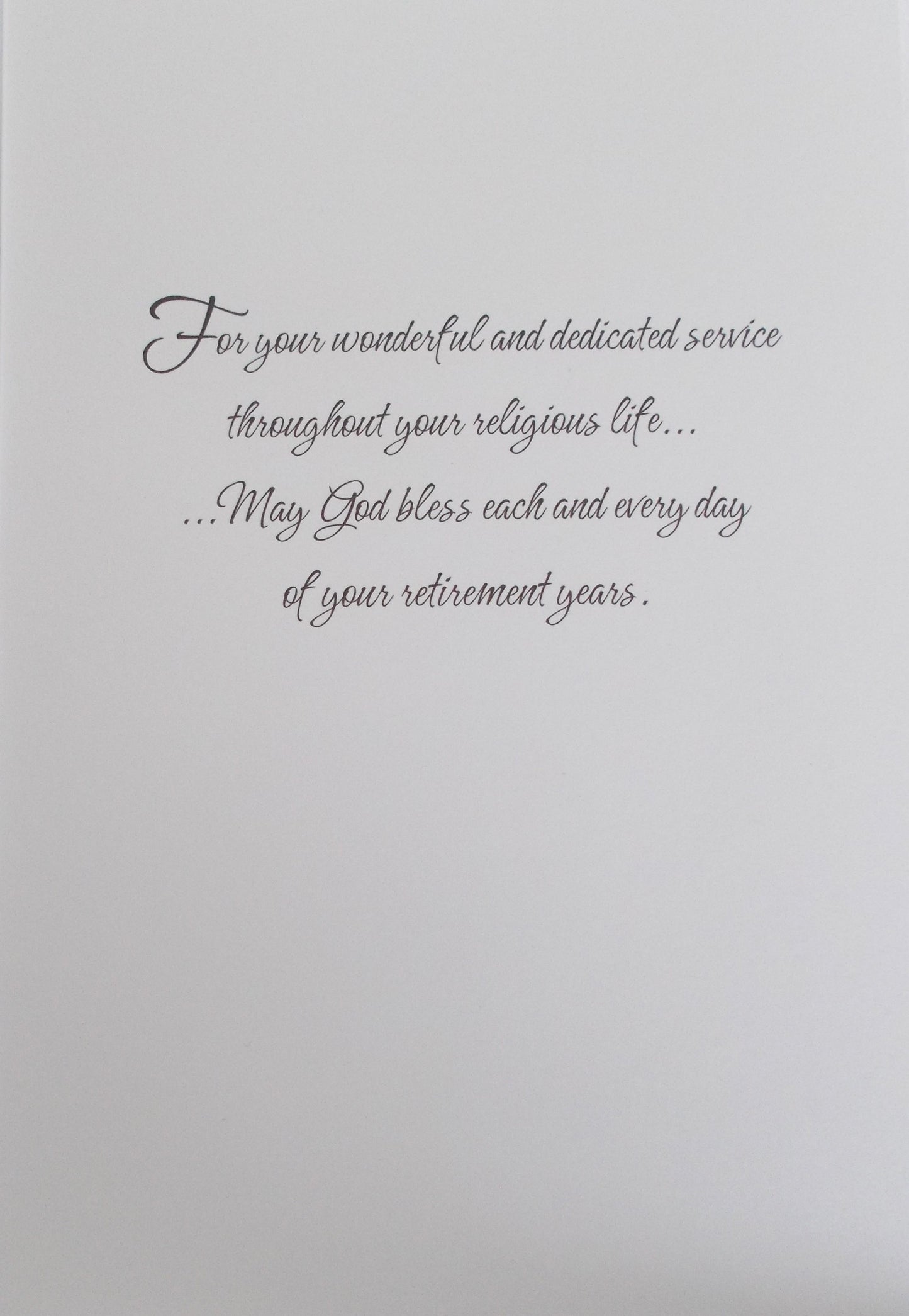 Religious Life Retirement Greeting Card