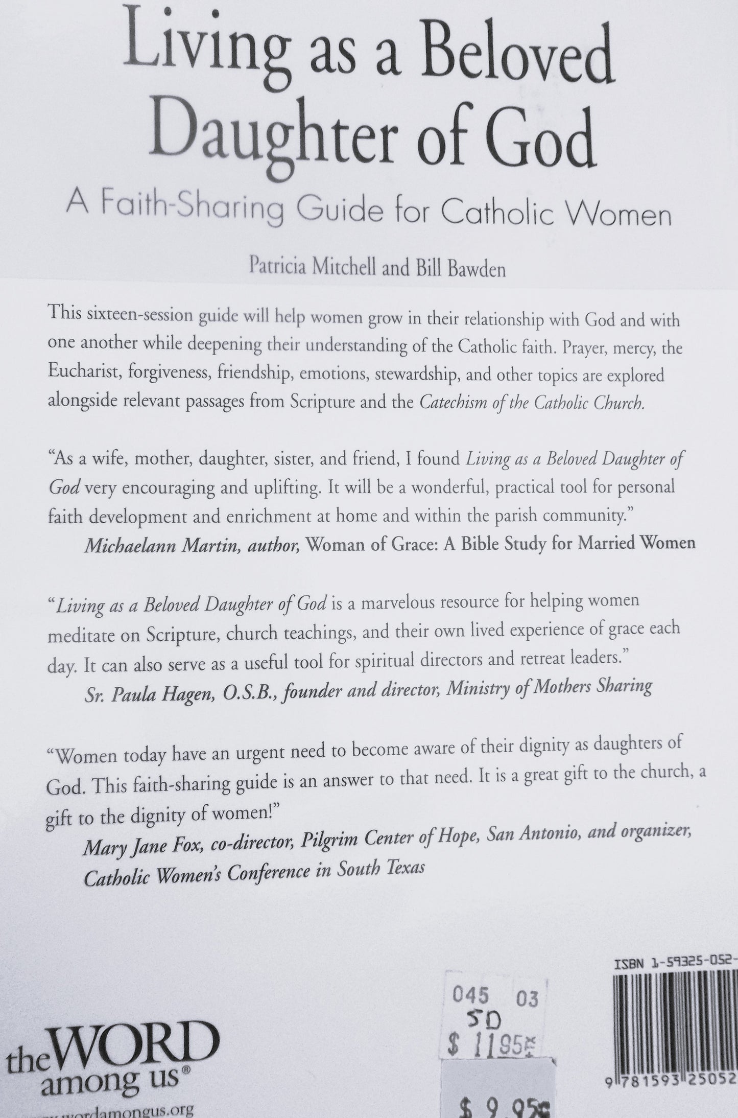 Living as a Beloved Daughter of God : A Faith-sharing Guide for Catholic Women
