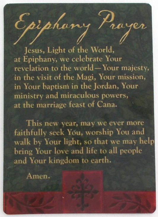 Epiphany Prayer Laminated Pocket Card