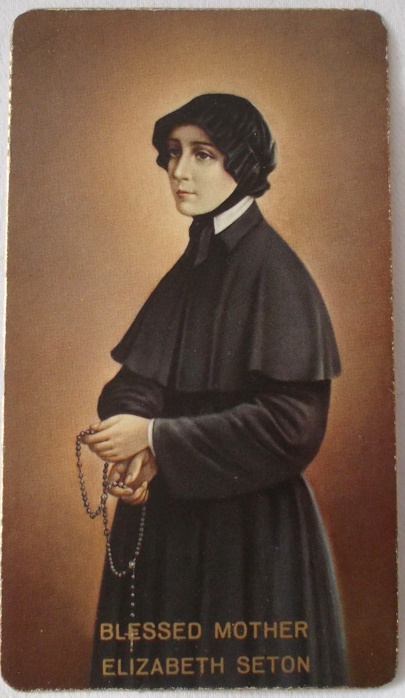 Blessed Mother Elizabeth Seton Holy Card - Blank on Back