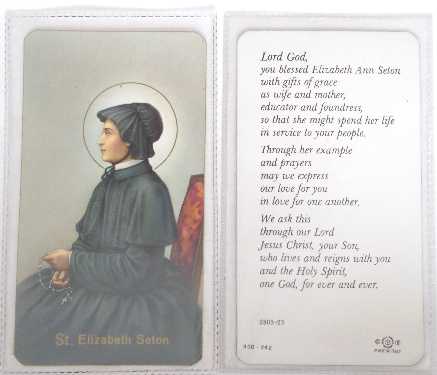 Paper in Vinyl - St. Elizabeth Seton