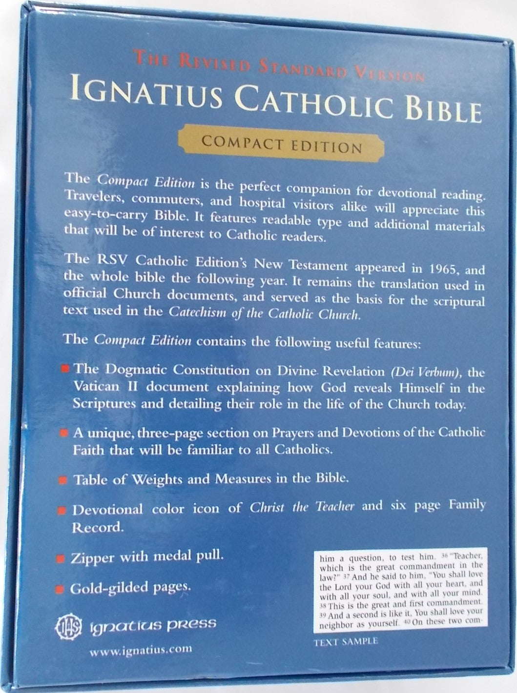 RSV Ignatius Catholic Bible Compact Edition