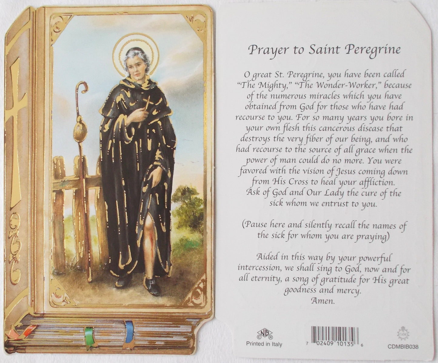 Cardstock - St. Peregrine - Cancer Prayercard