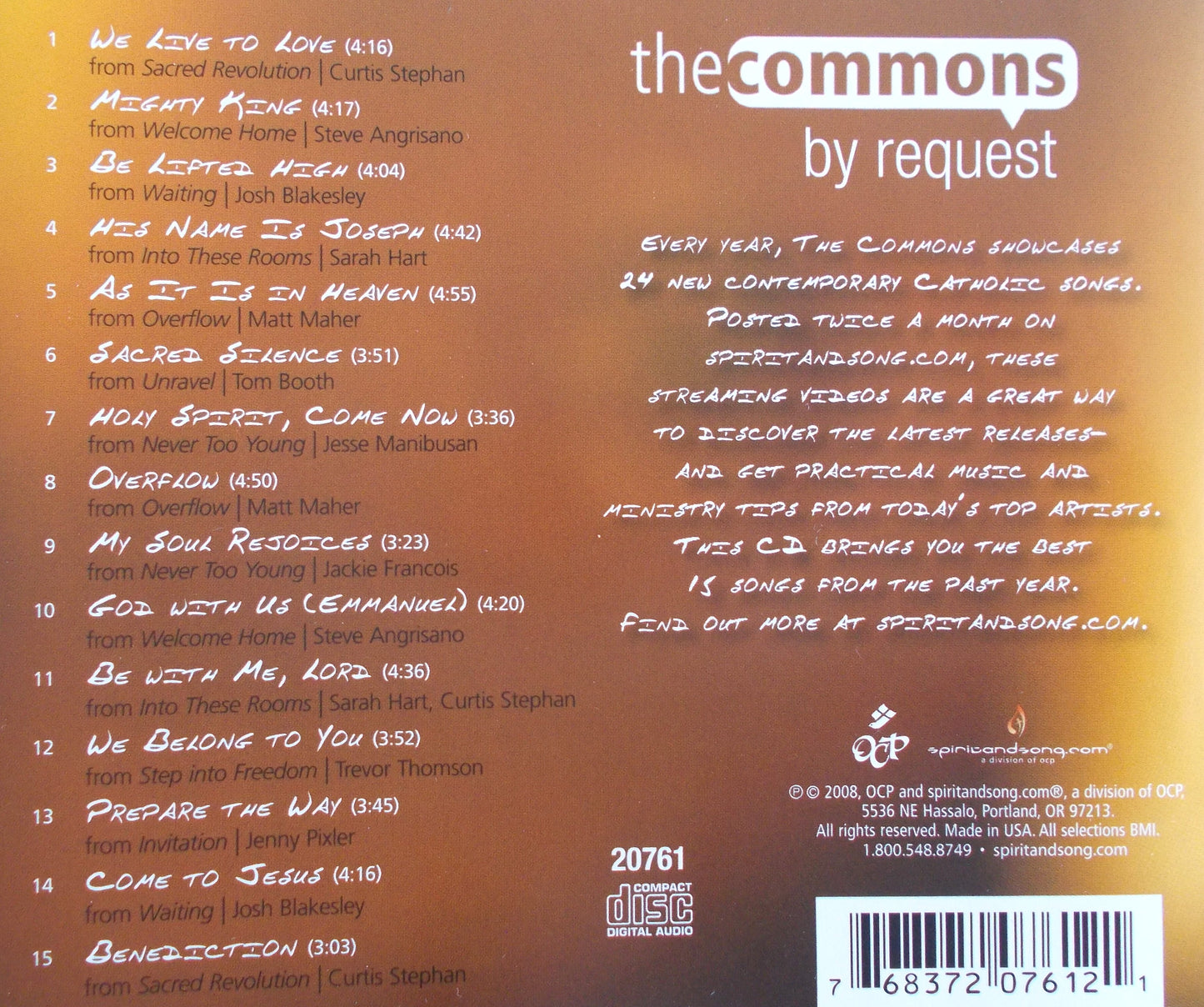 The Commons by Request - Featuring today's most popular artists - Music CD