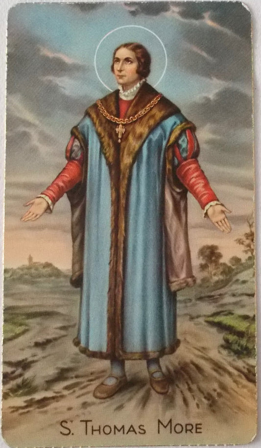 St. Thomas More Paper Picture Card - Package of 25