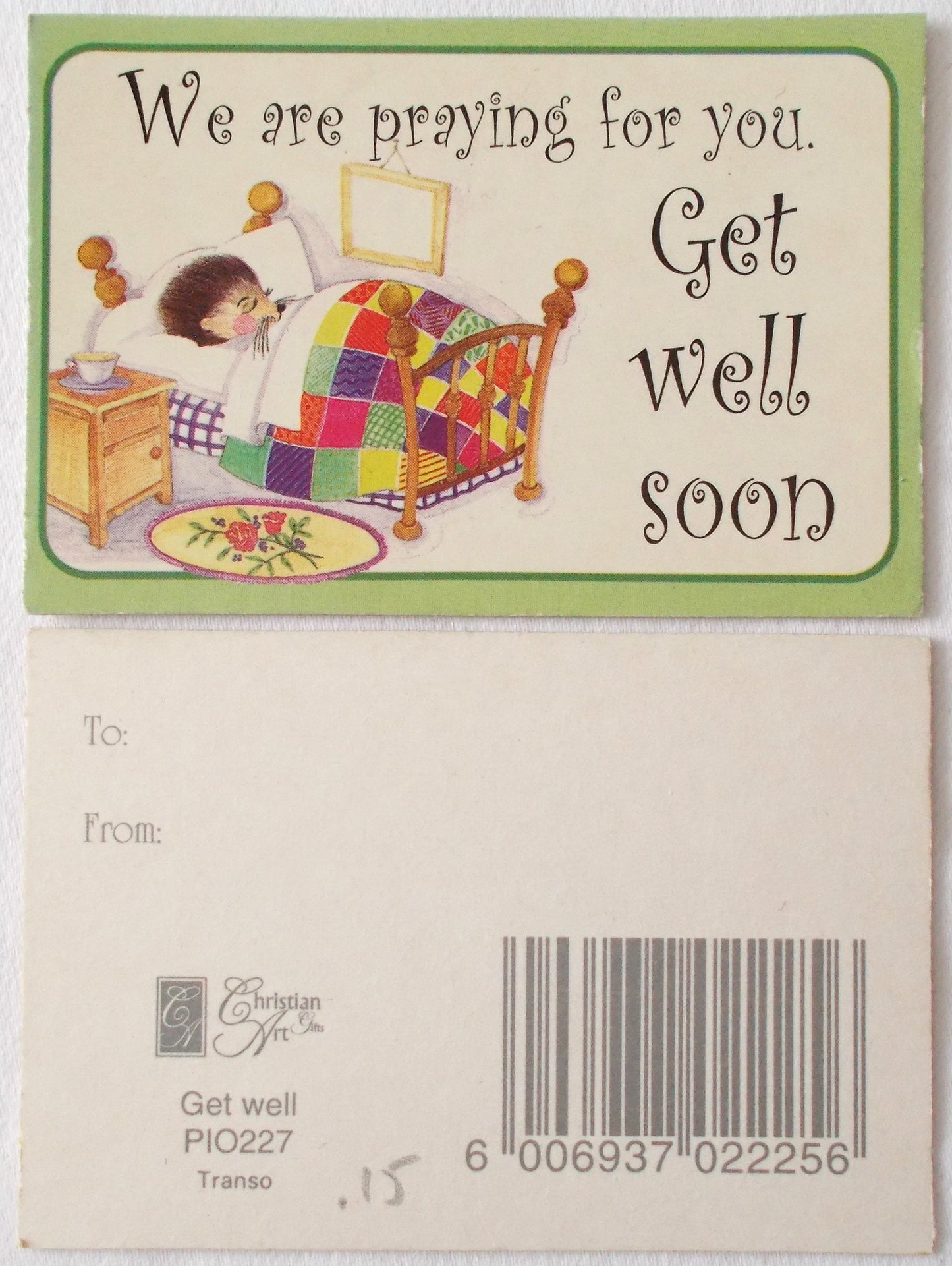 Get Well Message Card