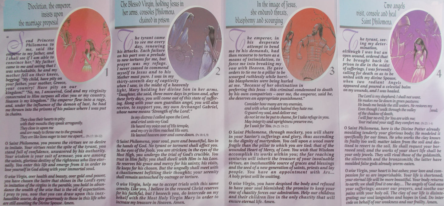 St. Philomena Her Martyr Laminated Pamphlet