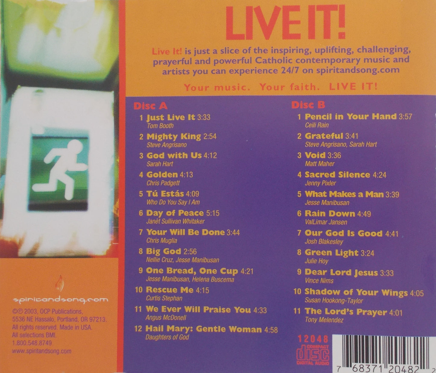 Spirit & Song Various Artists  - Live It ! - 2 CD Music CD Set