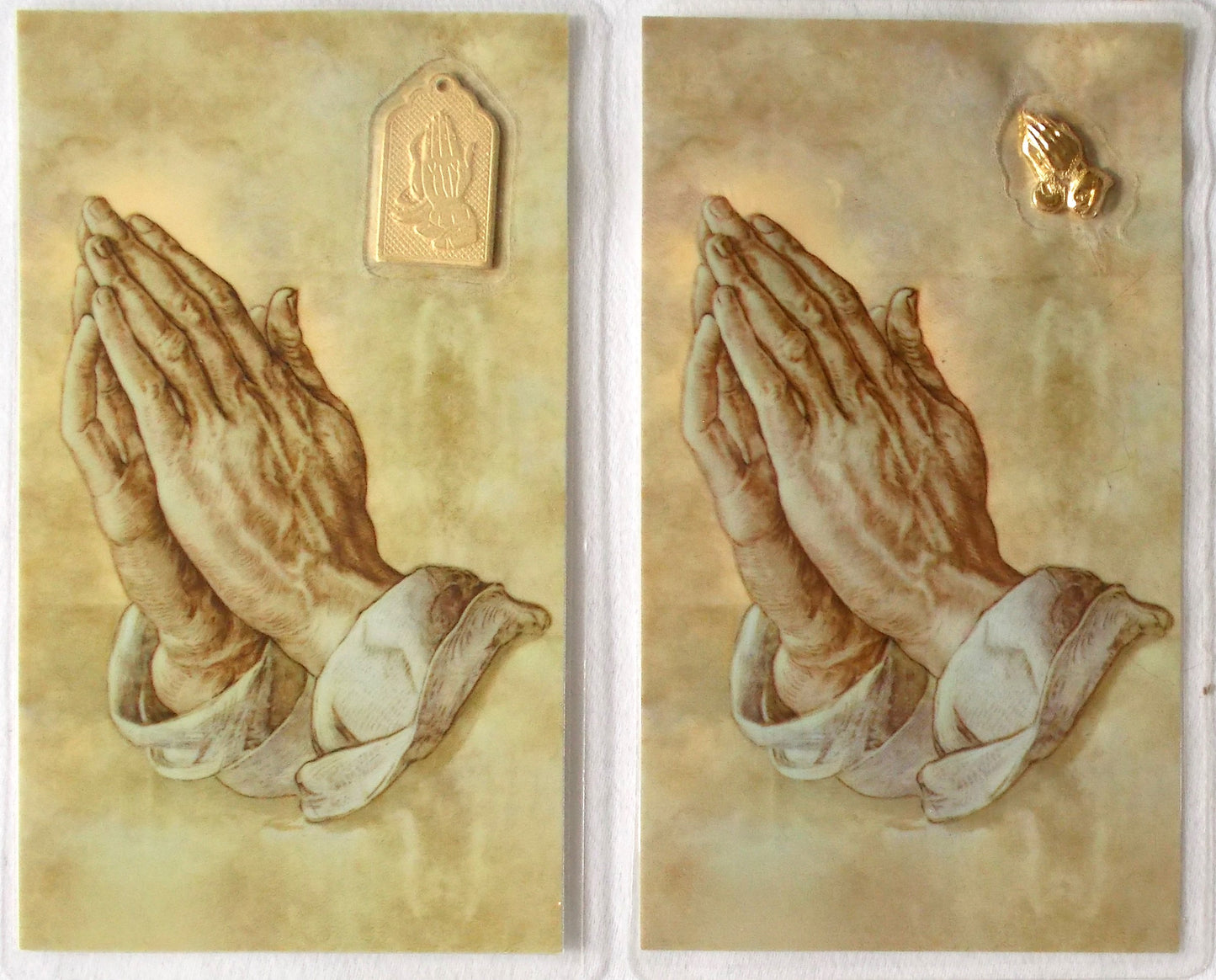 Laminated With Medal - Praying Hands - Lord, Help Me to Remember