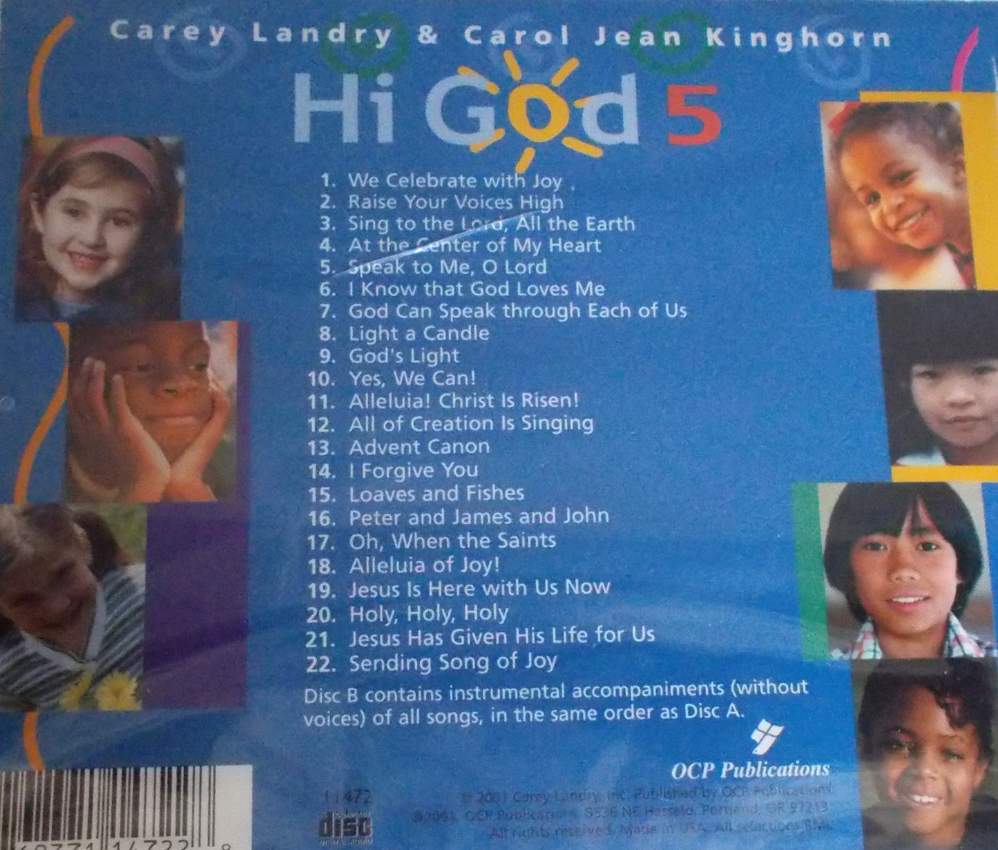 Hi God! 5 - 2 CD set - Music CD for Children by Carey Landry & Carol Jean Kinghorn