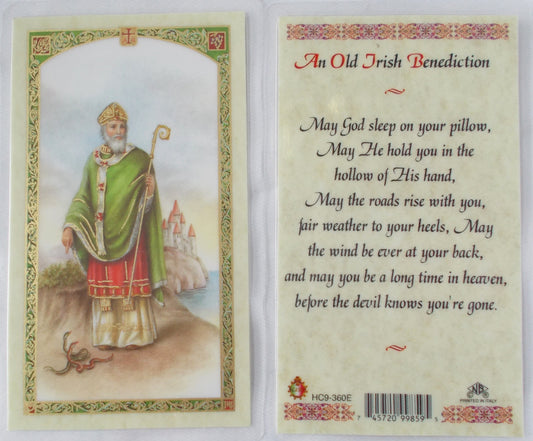 Laminated - St. Patrick - An Old Irish Benediction