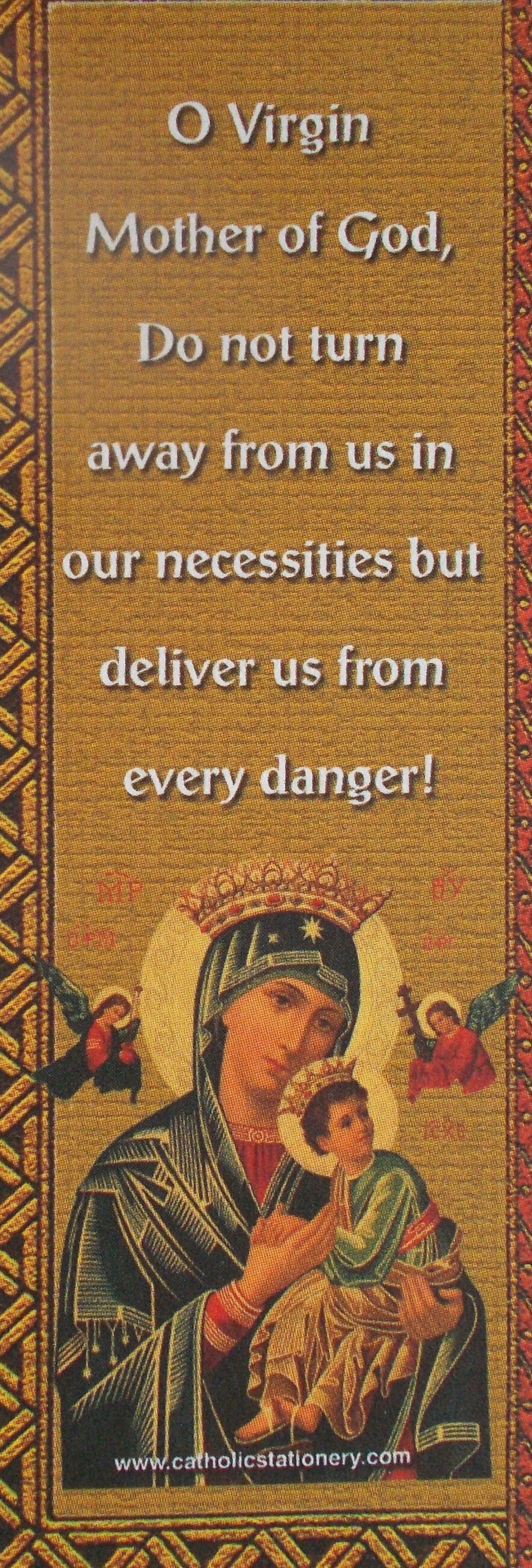 TradeMark NoteCard / BookMark Series - Our Lady of Perpetual Help