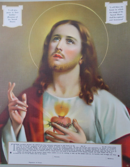 Image - Sacred Heart of Jesus - Enthronement - 8 x 10