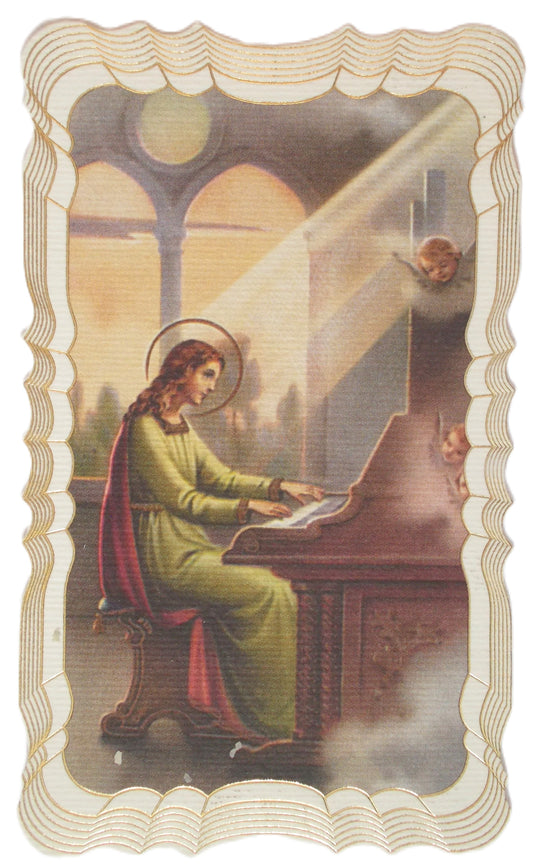 St. Cecilia Prayercard - Fancy Edge