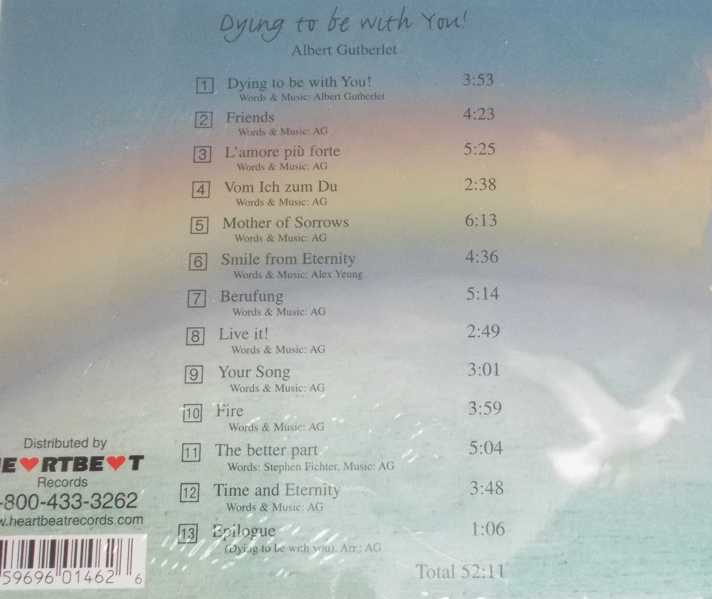 Albert Gutberlet - Dying to be with You! - Music CD