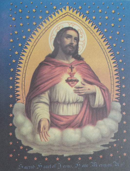 TradeMark NoteCard / BookMark Series - Sacred Heart of Jesus