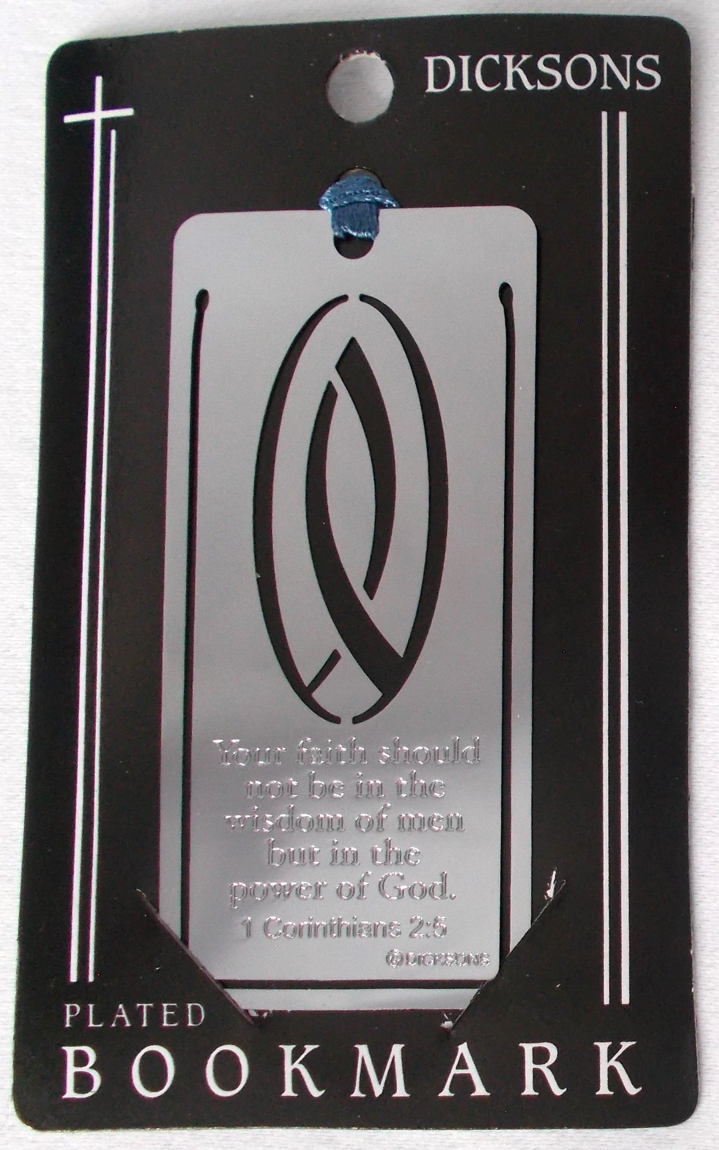 Your Faith - 1 Corinthians 2:5 - Nickel Silver Plated Bookmark