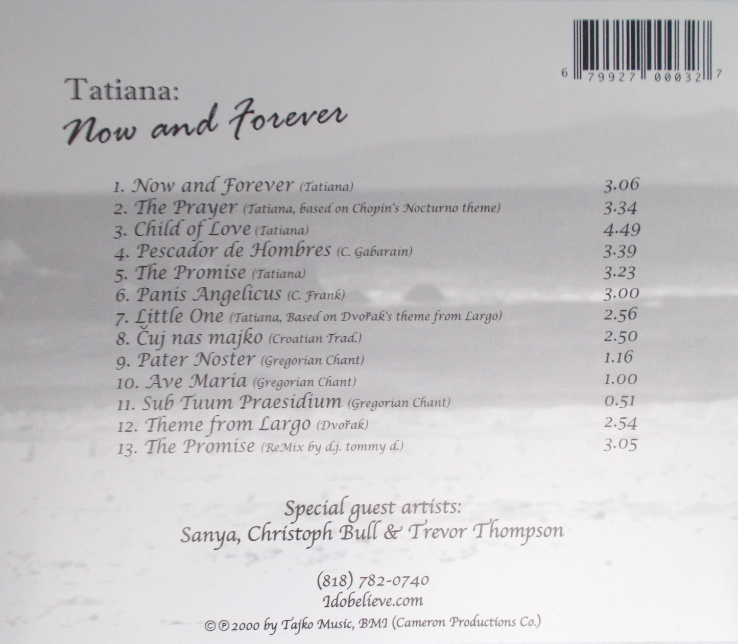 Tatiana - Now and Forever - Music CD