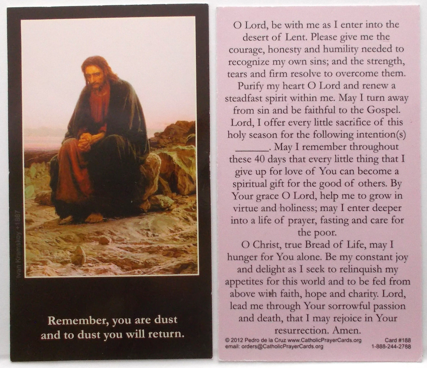 Coated Cardstock - Jesus - Lent, Passion & Easter - Bulk Pricing Available!