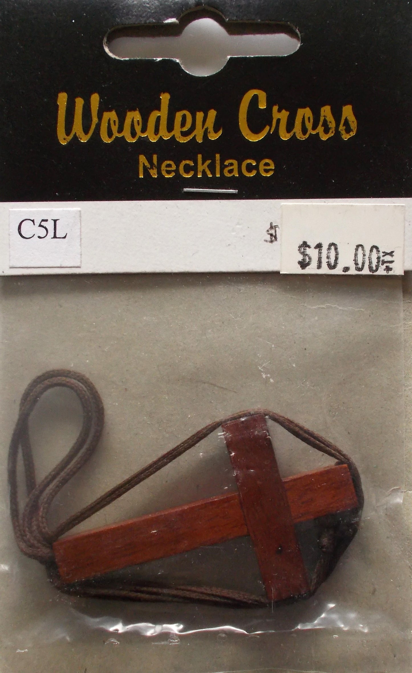 Wooden Cross Necklace