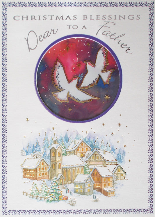 Christmas Greeting Card - To a Dear Father