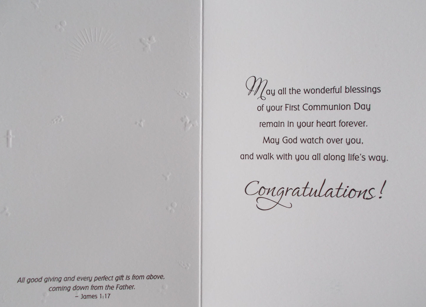 Special Girl Communion Card