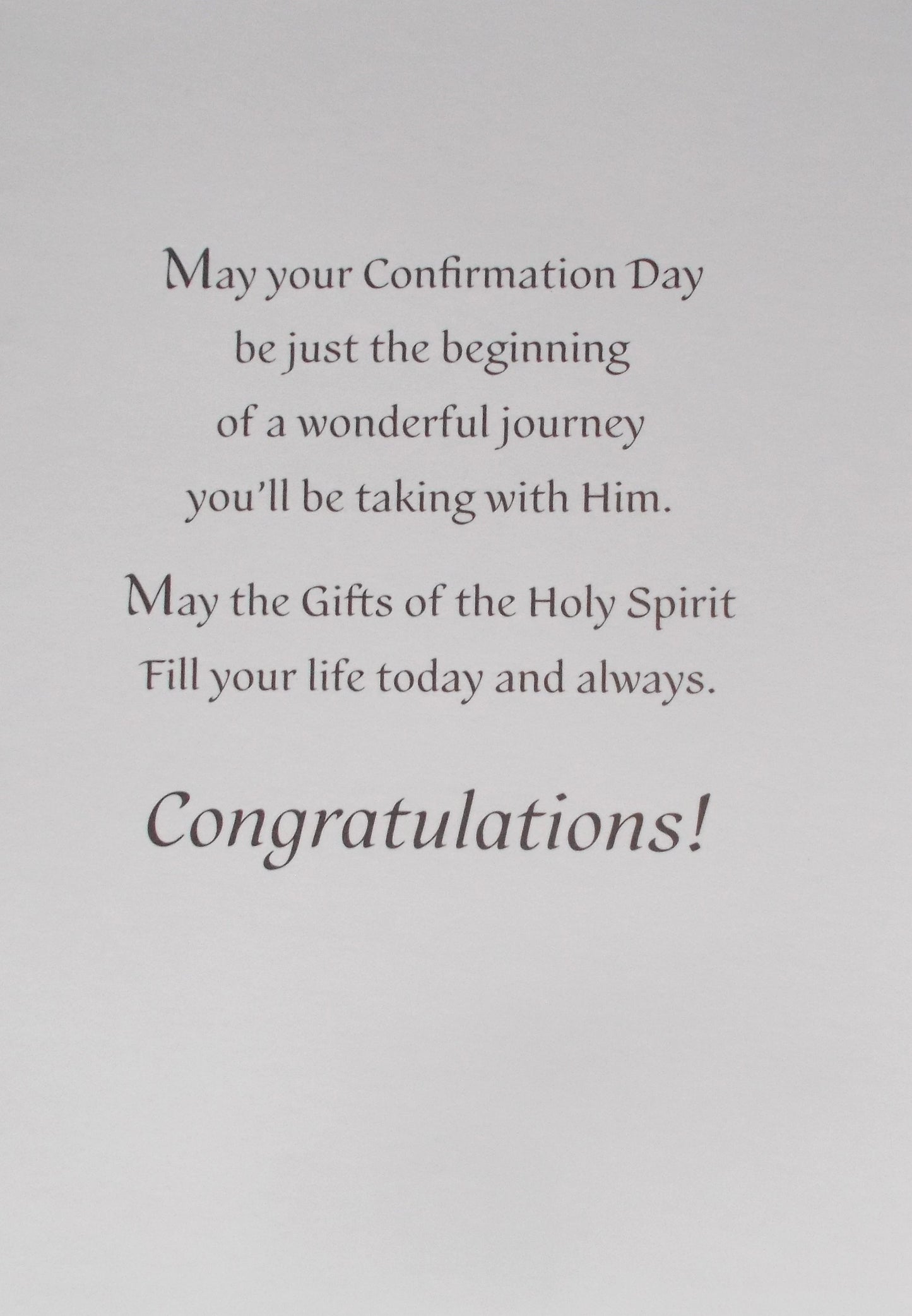 Confirmation Greeting Card