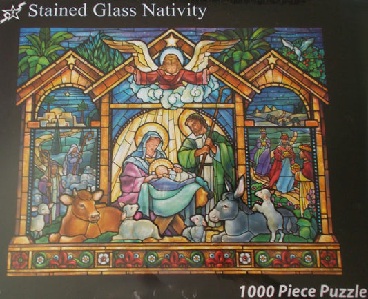 1000Pc Puzzle - Stained Glass Nativity