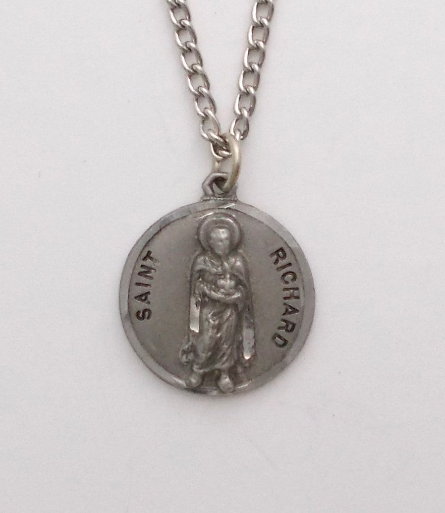 Pewter Medal with Chain & Prayercard - St. Richard