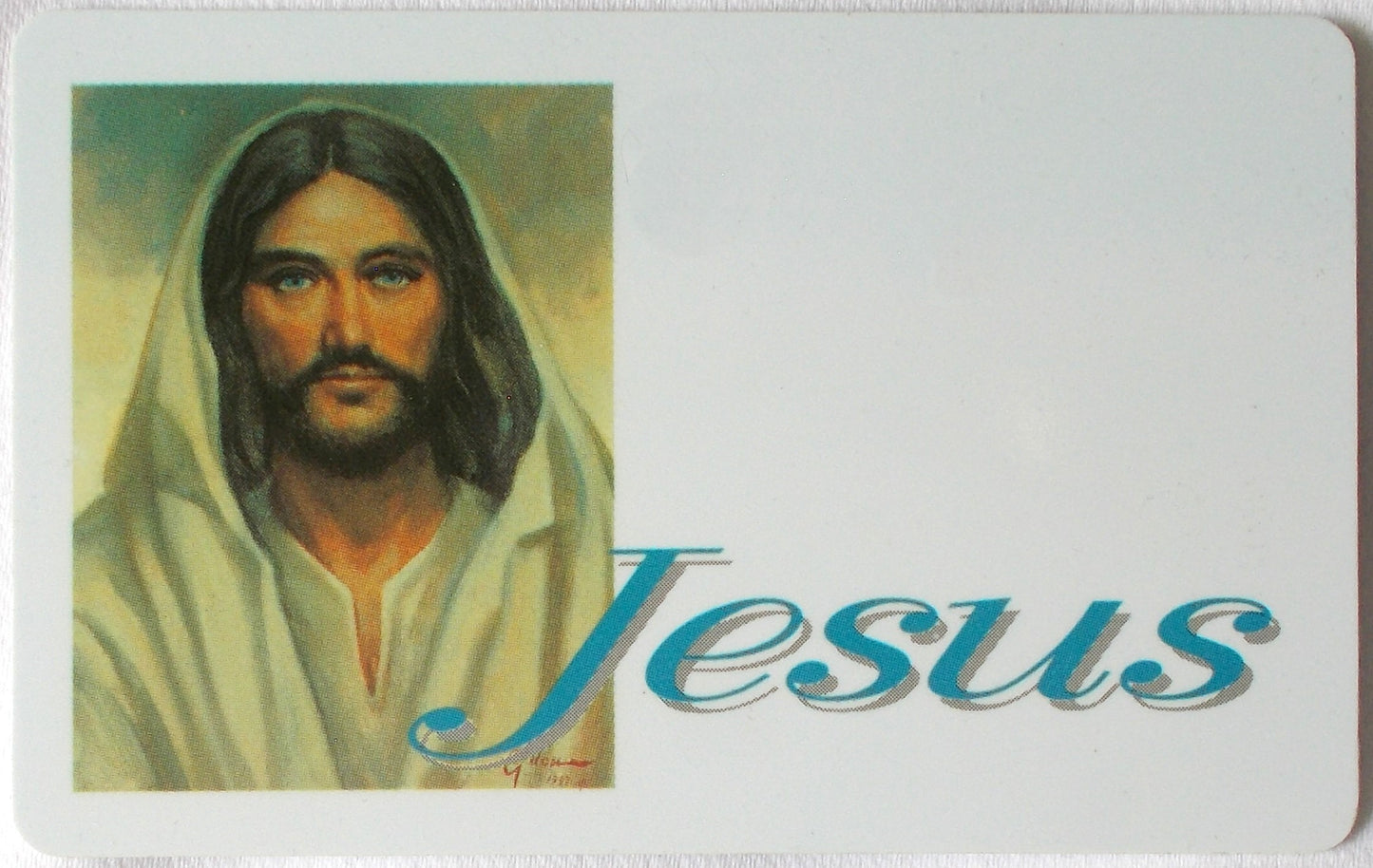 Plastic - Name of Jesus Prayercard