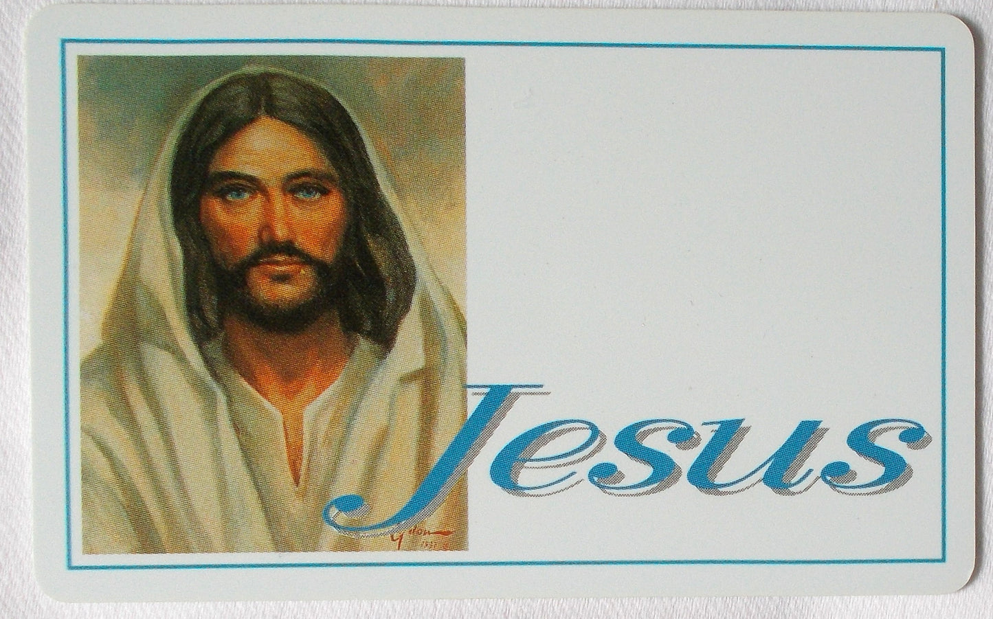 Plastic - Name of Jesus Prayercard