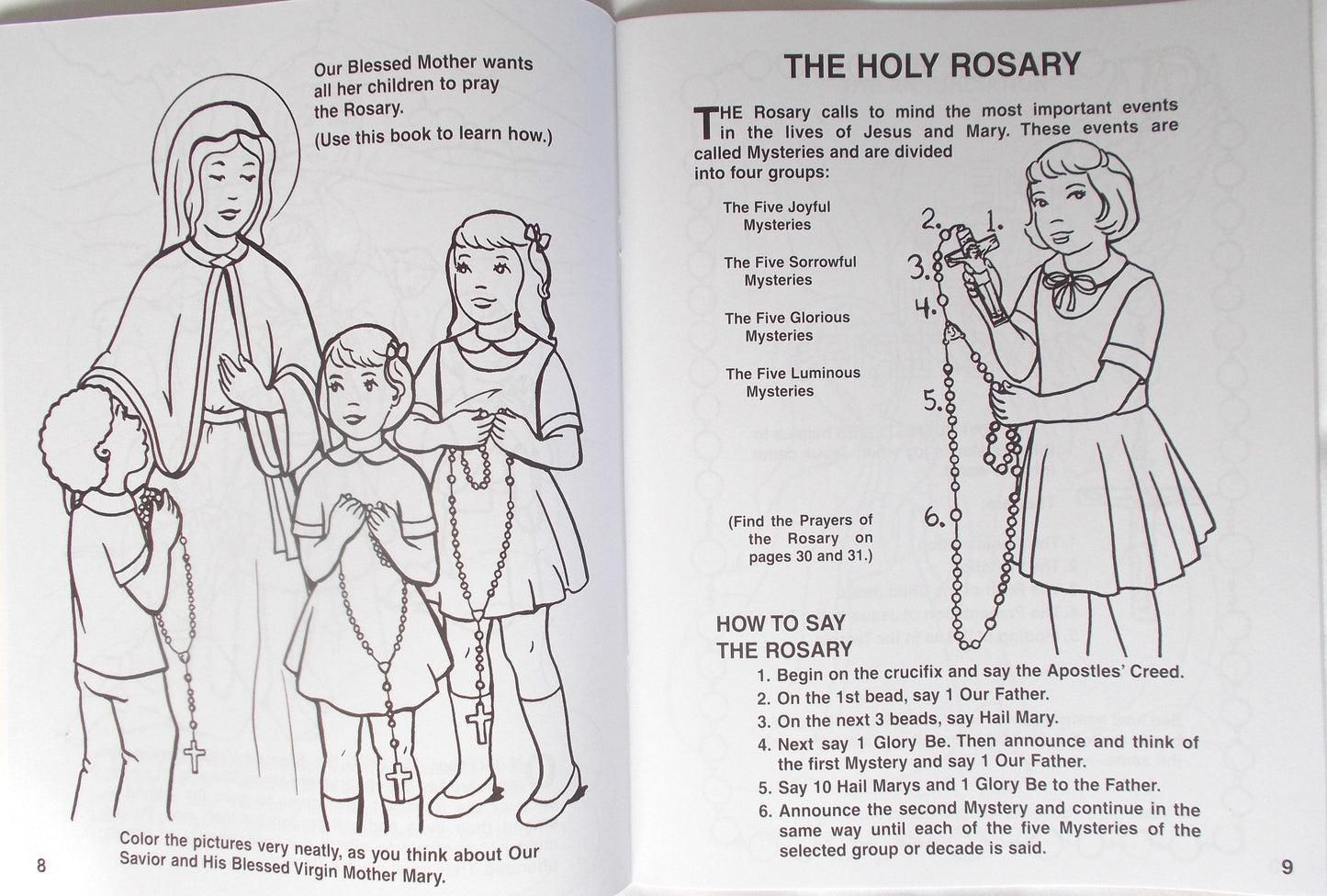 Rosary Coloring Book