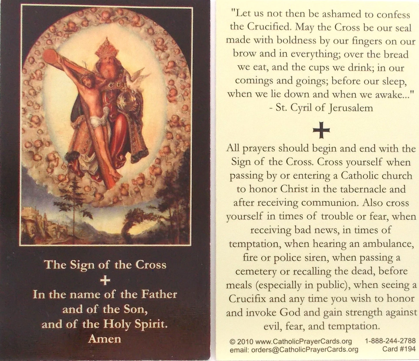 Coated Cardstock - Holy Trinity -Bulk Pricing Available!