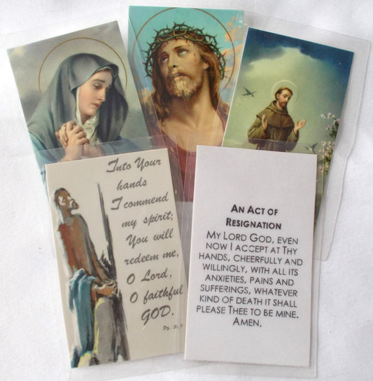 Laminated - An Act of Resignation Prayercard